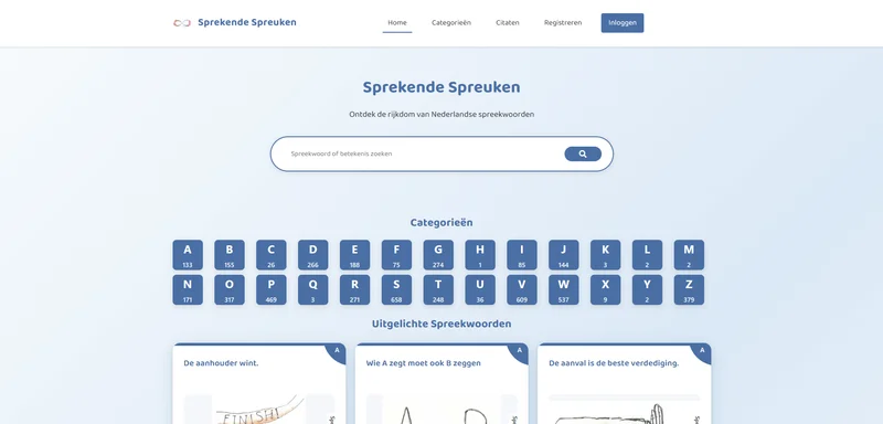 Sprekende Spreuken Website